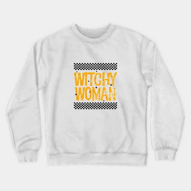 Witchy Woman Crewneck Sweatshirt by theplaidplatypusco